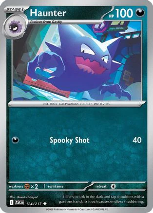 Haunter 124 - Reverse Holofoil ME Ascended Heroes - Uncommon
