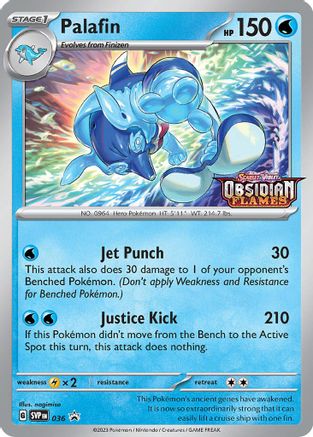 Palafin - 036 (Prerelease) 36 - SV Scarlet Violet Promo Cards Holofoil