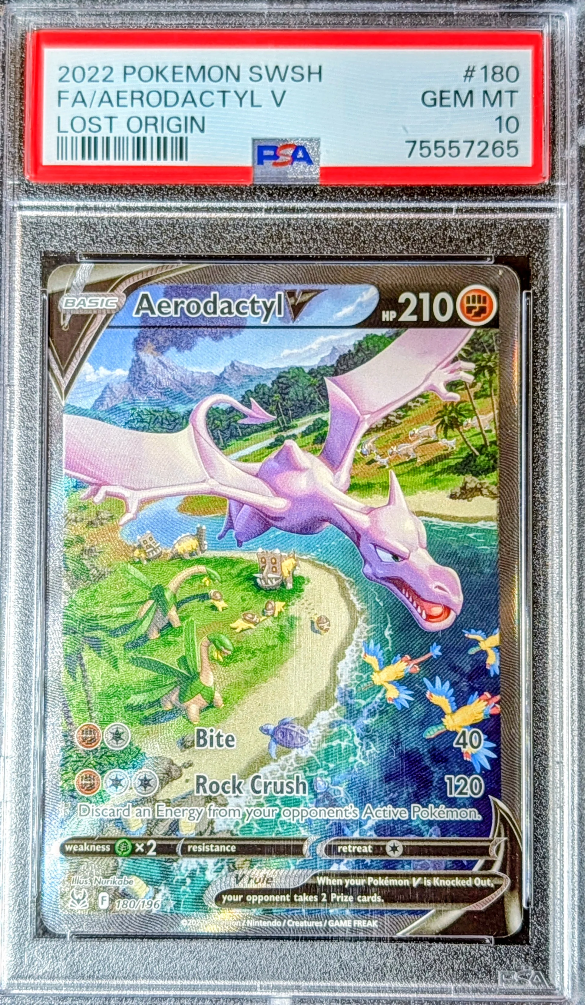 PSA 10 Aerodactyl V 180/196