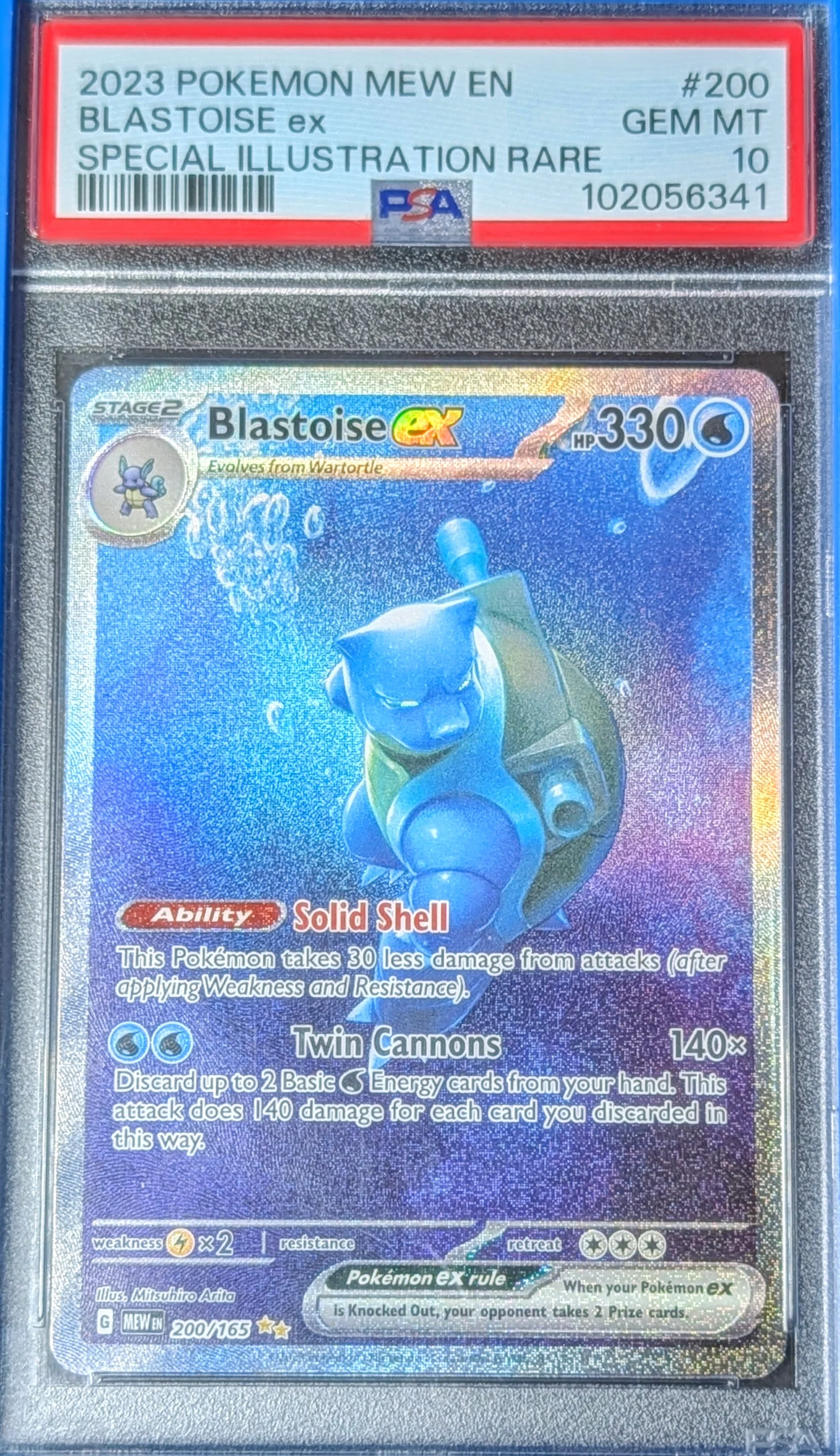 PSA 10 Blastoise EX 200/165