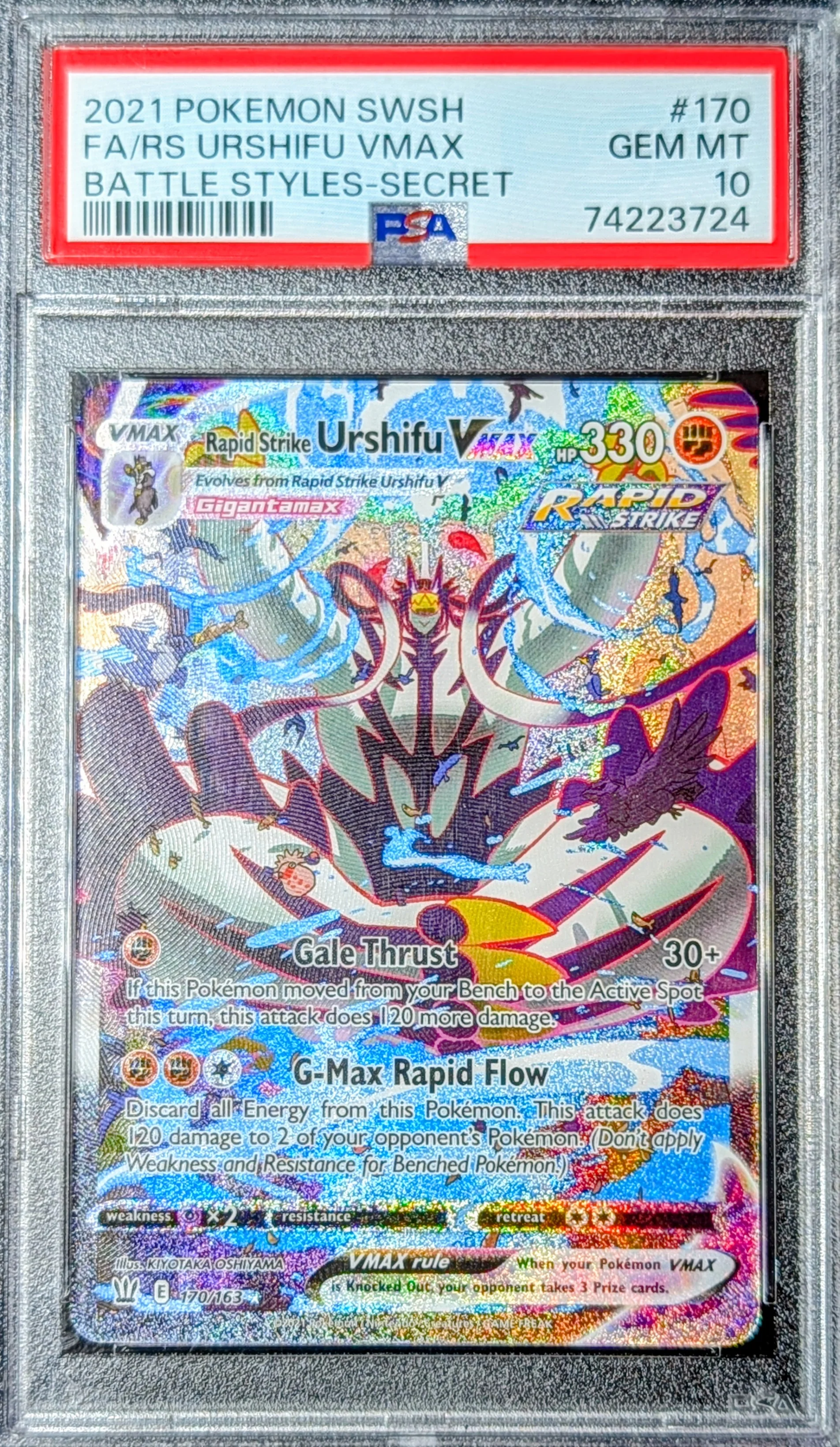 PSA 10 Rapid Strike Urshifu VMAX 170/163