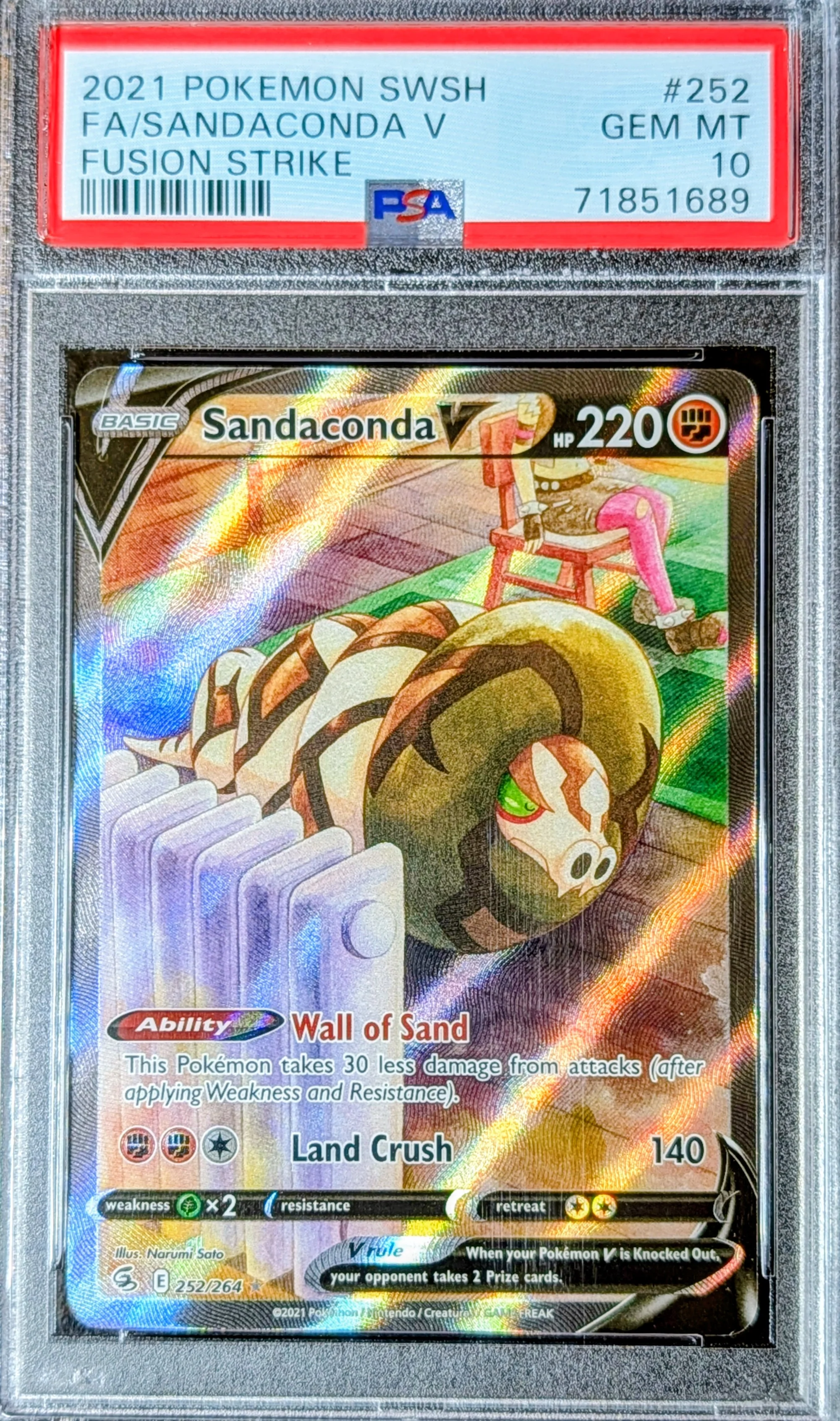 PSA 10 Sandaconda V 252/264