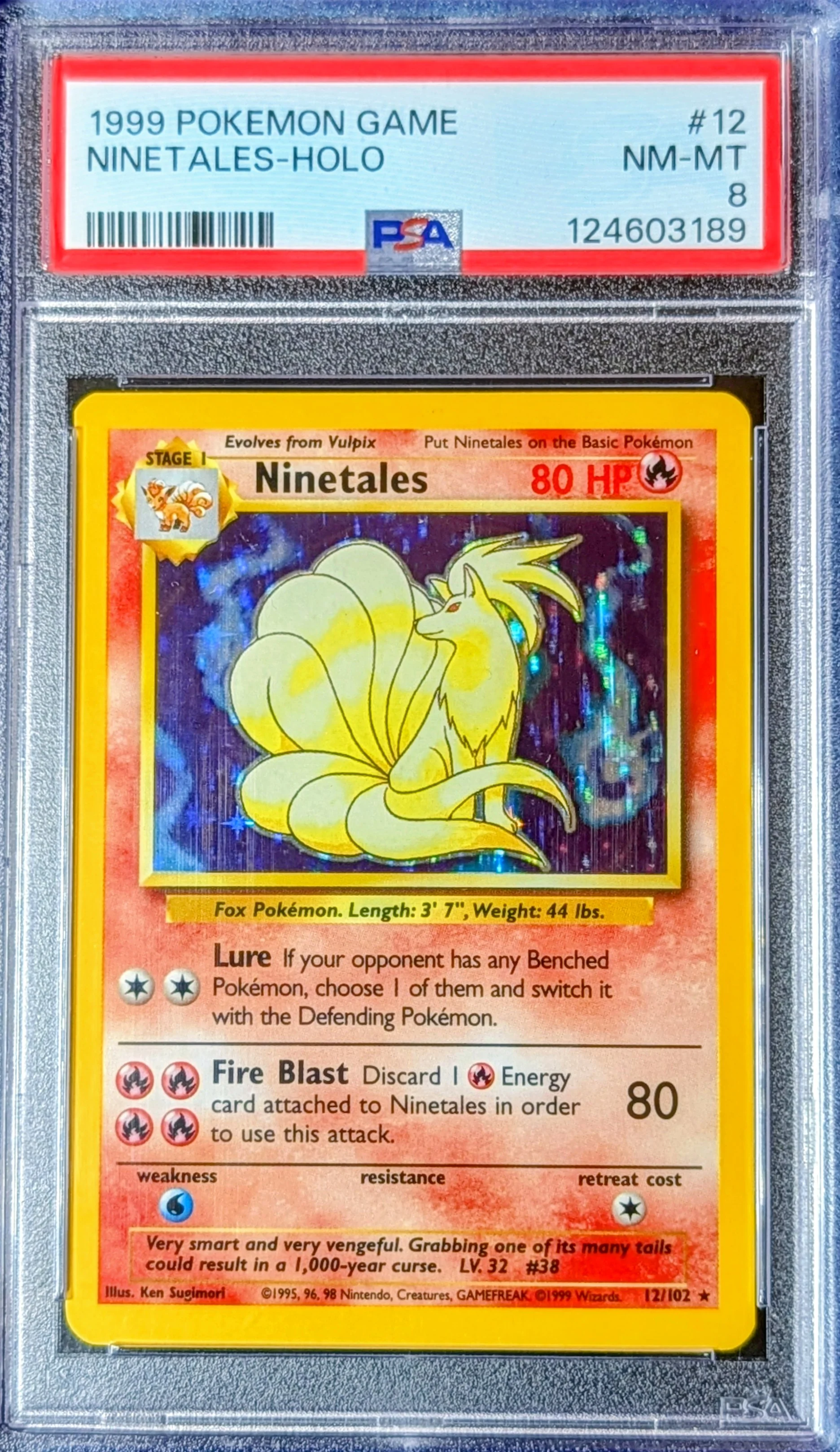 PSA 8 Ninetales 12/102