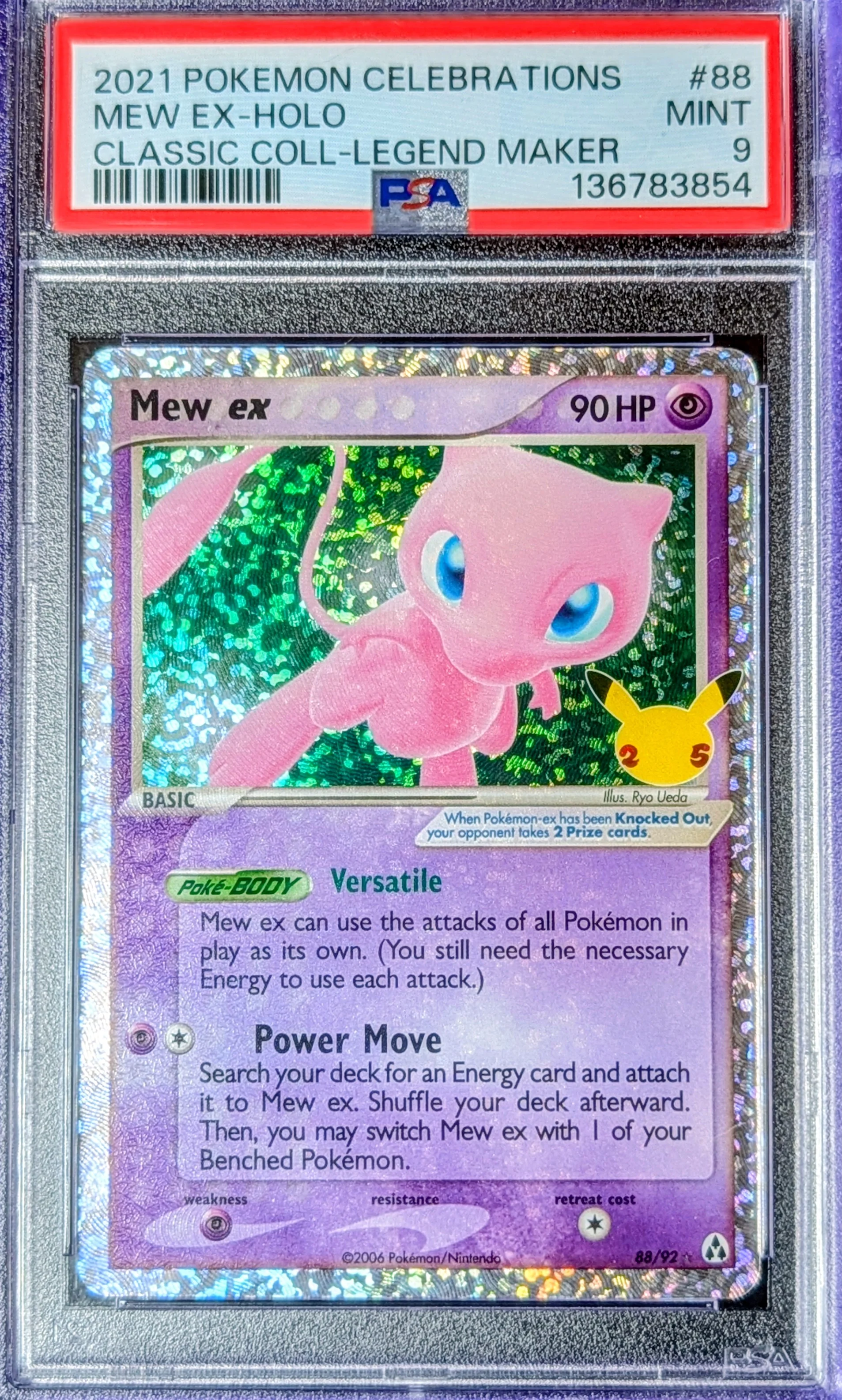 PSA 9 Mew EX 88/92