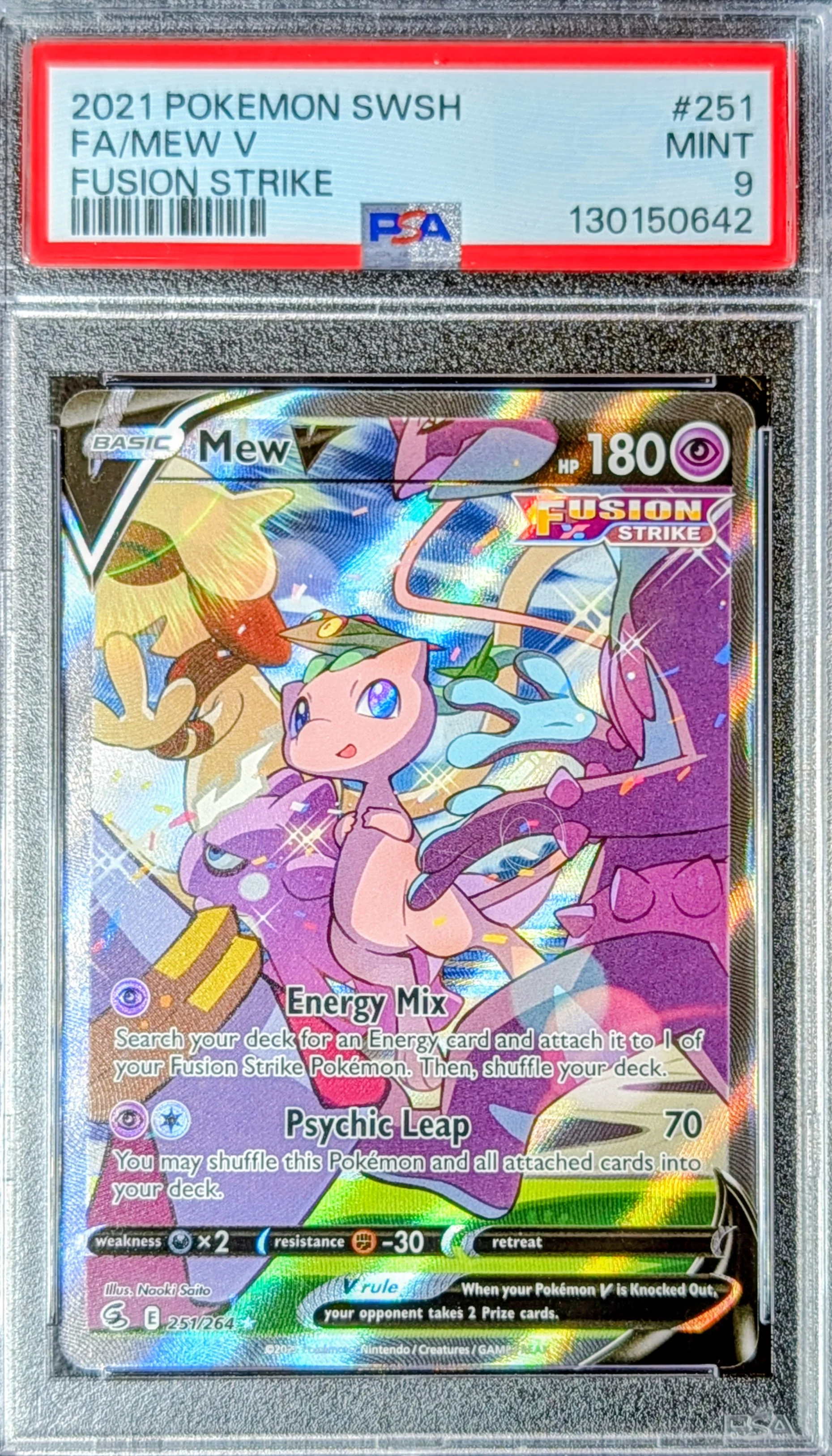 PSA 9 Mew V 251/264