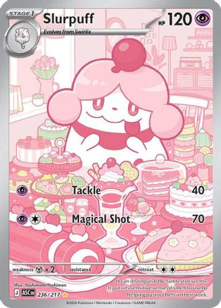 Slurpuff 236/217 - Holofoil ME Ascended Heroes - Illustration Rare