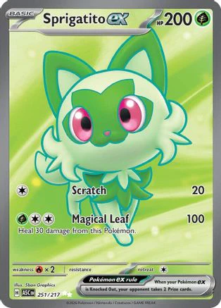 Sprigatito ex 251 - Holofoil ME Ascended Heroes - Ultra Rare