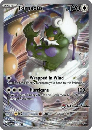 Tornadus - 210 (Pokemon Center Exclusive) 210 - SV Scarlet Violet Promo Cards Holofoil