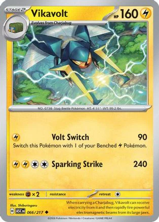 Vikavolt 066/217 - Reverse Holofoil ME Ascended Heroes - Uncommon